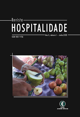 Hospitalidade, Ano V, No 1, Junho 2008